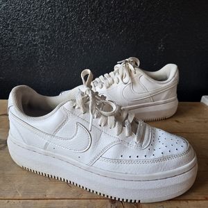Nike Court Vision Alto Low Triple White 8